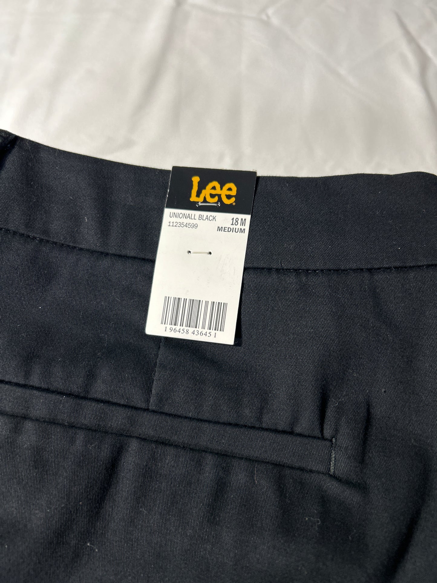 Lee Pants Womens Sz 18 L30 Black Bootcut Mid Rise Wrinkle Free