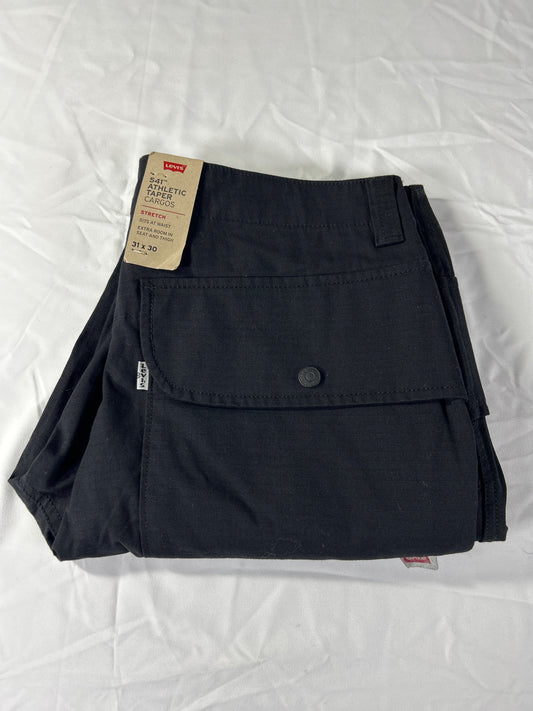 Levi’s 541 Cargo Pants Mens Size 31x30 Black Athletic Taper Stretch