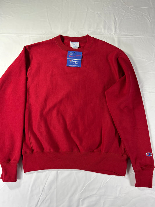 Champion Reverse Weave Crewneck Mens Sz Medium Red Pullover Sweatshirt