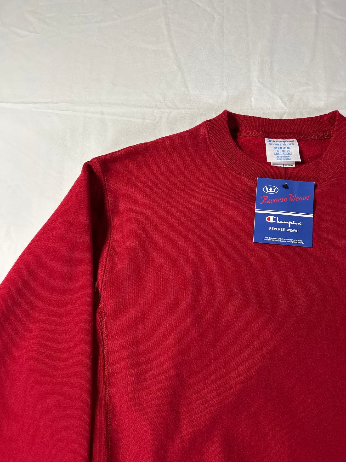 Champion Reverse Weave Crewneck Mens Sz Medium Red Pullover Sweatshirt