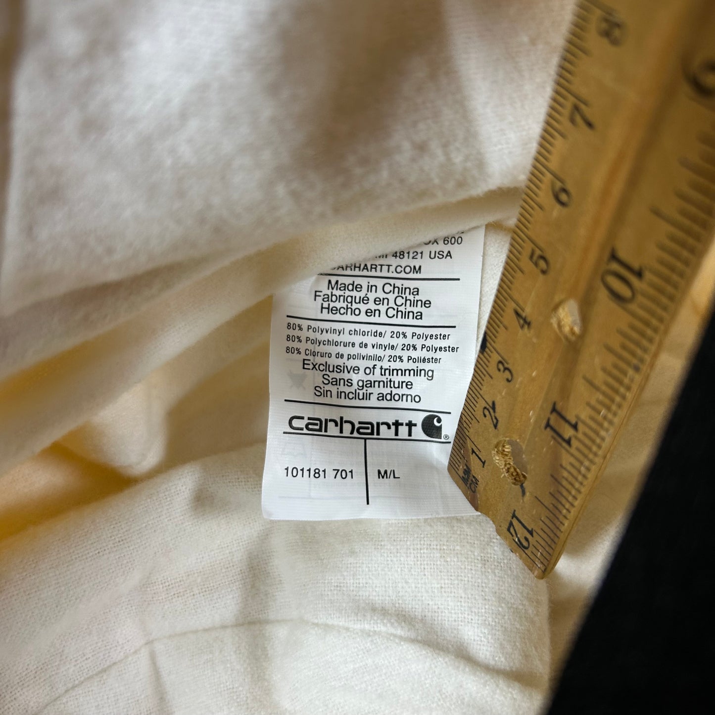 Carhartt Surrey Hat M/L Yellow Waterproof PVC Lined Hat 101181 701